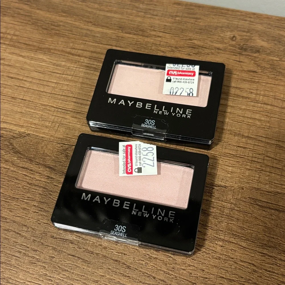 MAYBELLINE expert wear eyeshadow 30S seashell set of 2 NEW - Picture 2 of 3
